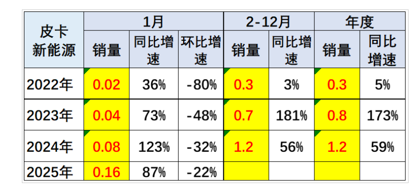 2025年1月皮卡市場(chǎng)數(shù)據(jù)分析 銷量排行榜
